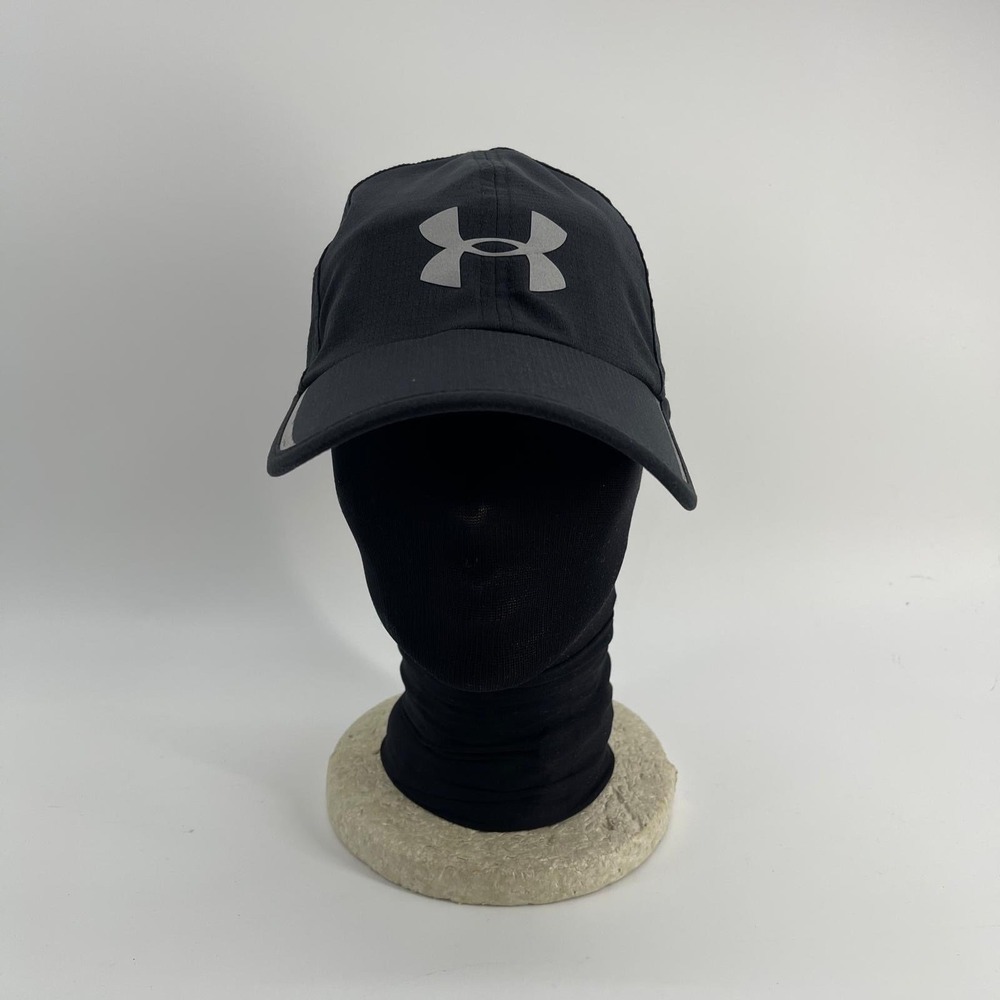 Under Armour Launch Run Cap Black Reflective Running Hat OSFA Adjustable 96510